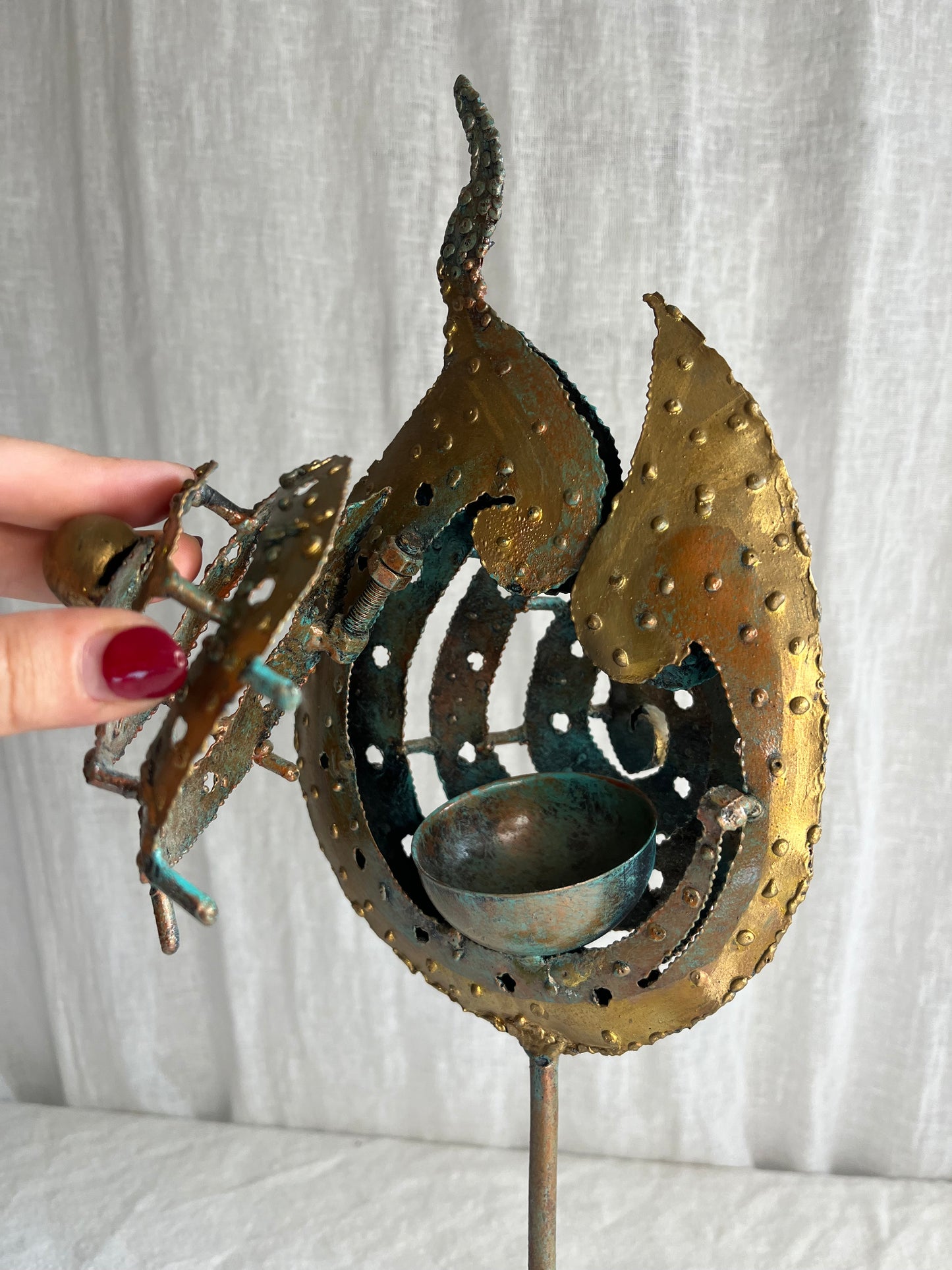 ‘Flaming Shell’ Candle Holder