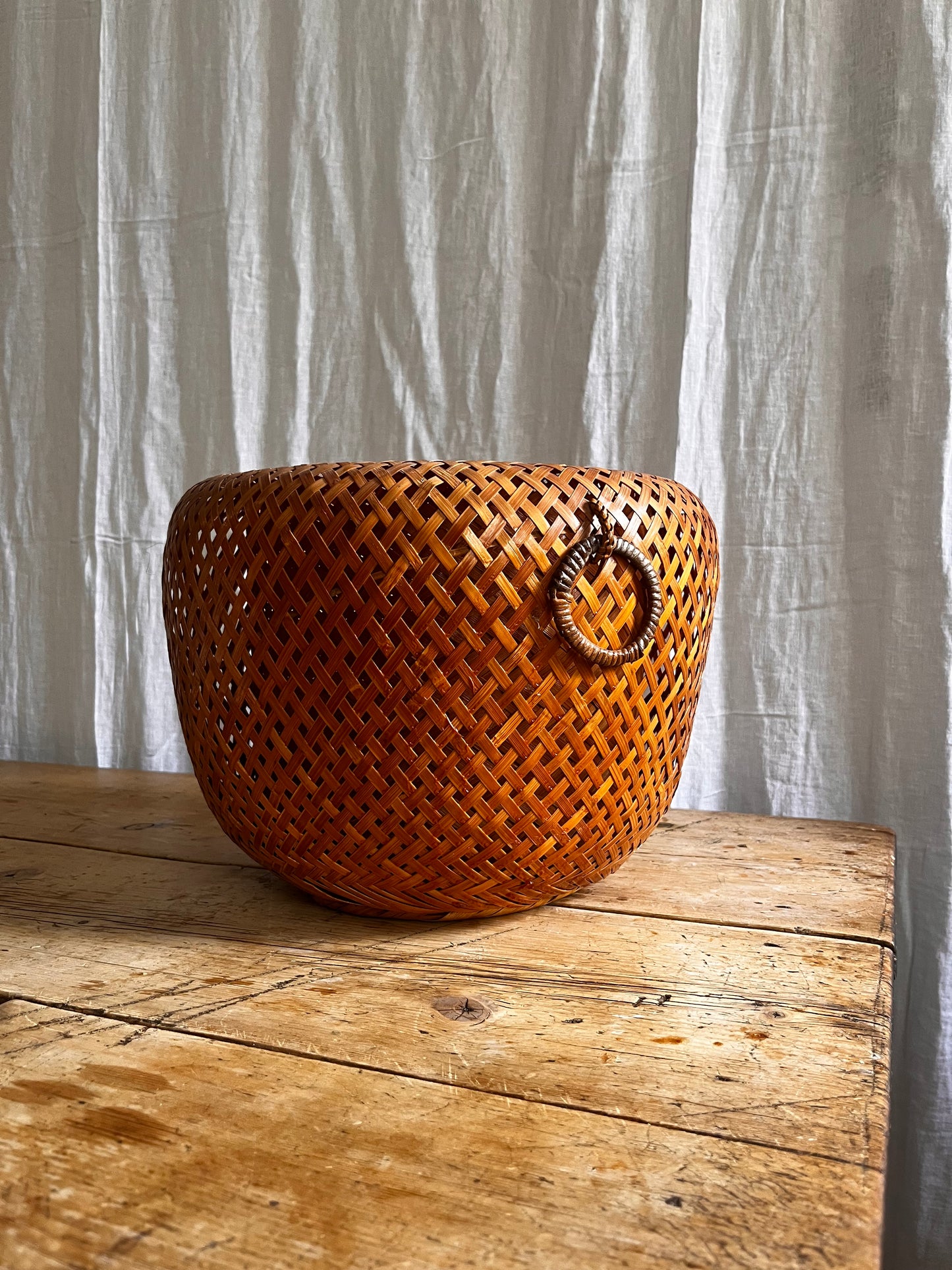 Vintage Hand Woven ‘Ikebana’ Basket