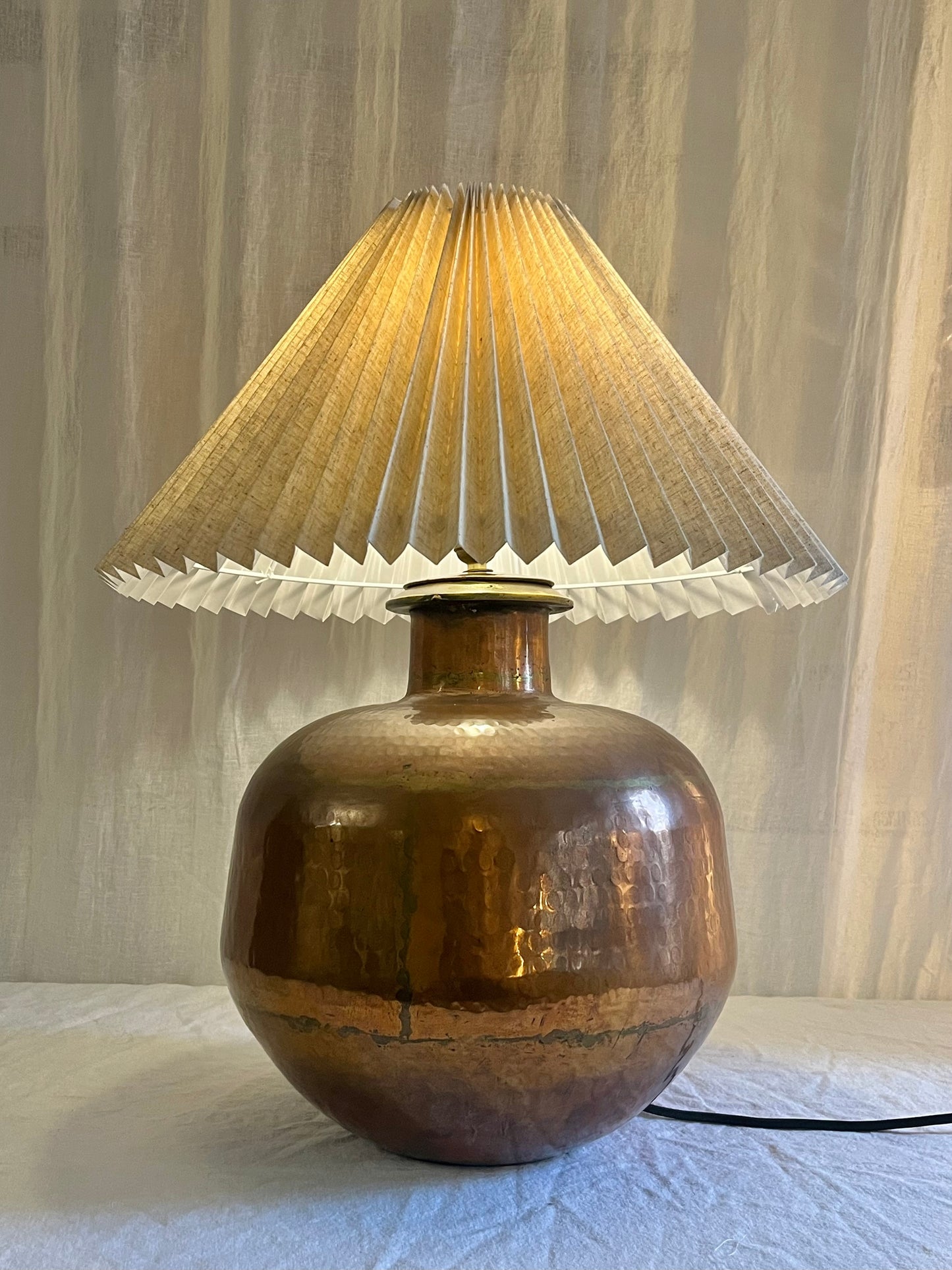 Large Indian Vessel Lamp