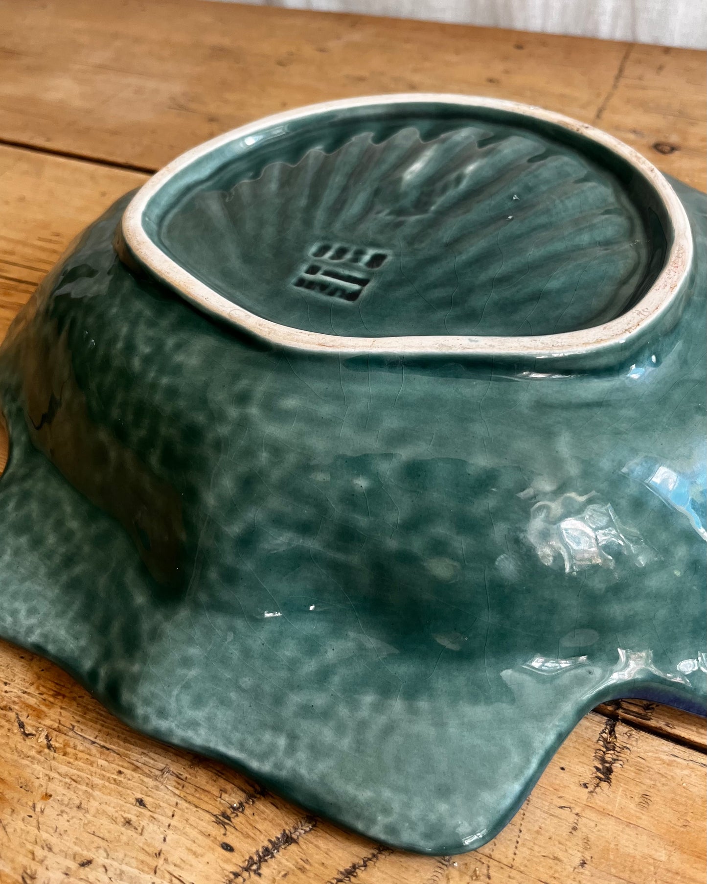 Large Portuguese ‘Majolica’ Shell Dish