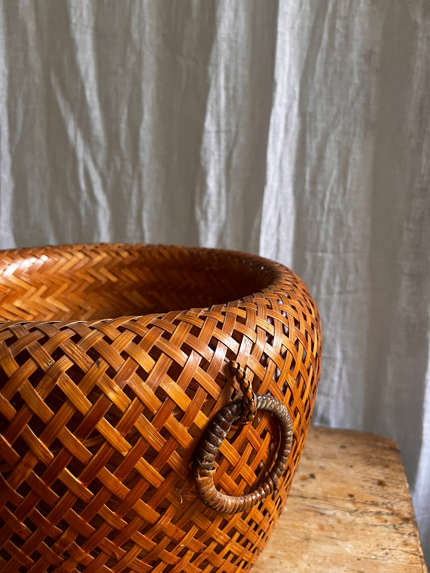 Vintage Hand Woven ‘Ikebana’ Basket
