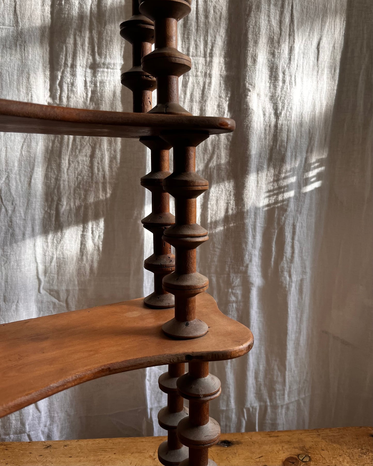 Antique Bobbin Spool Shelves