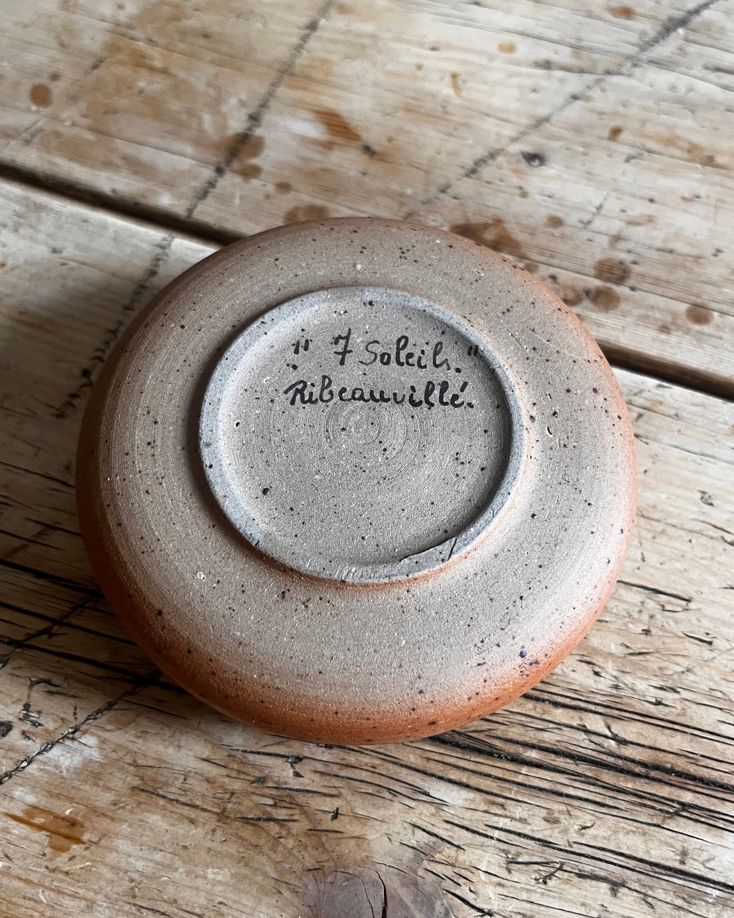 Small Pebble Bud Vase signed “F. Soleil”