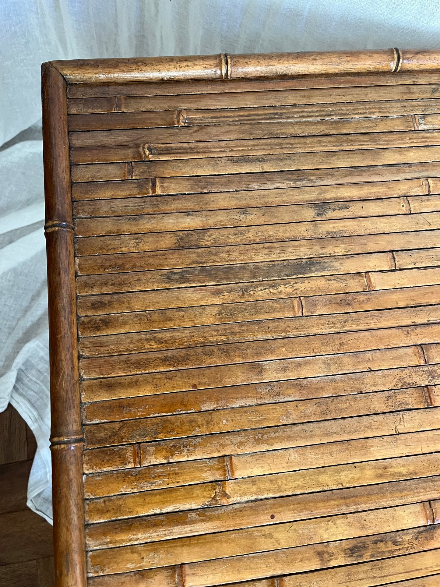 French Bamboo Coffee Table c1970