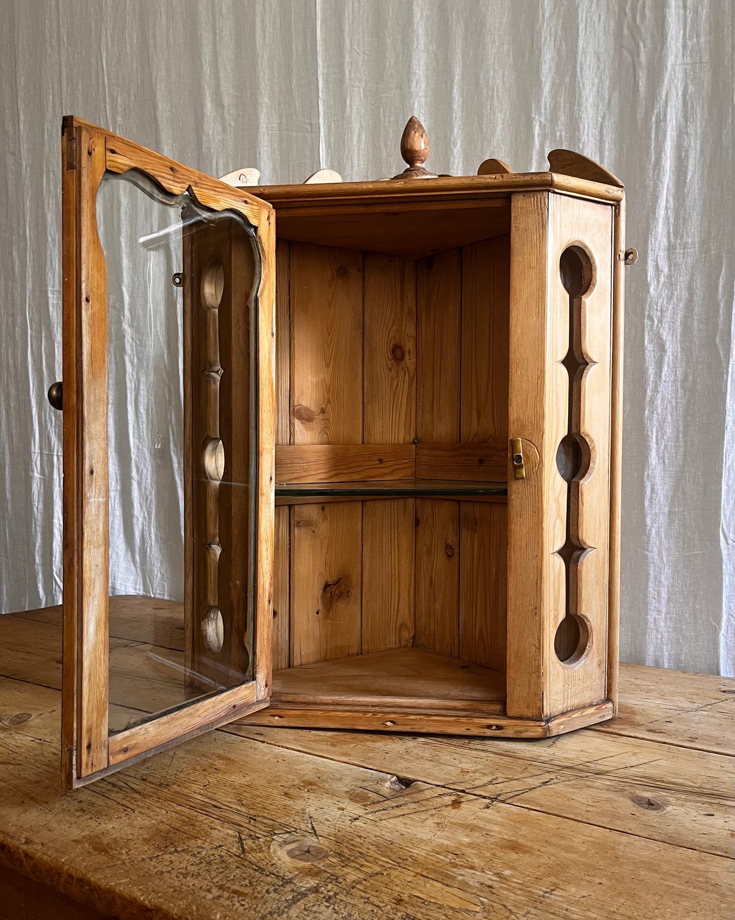 Unusual Victorian Corner Cabinet
