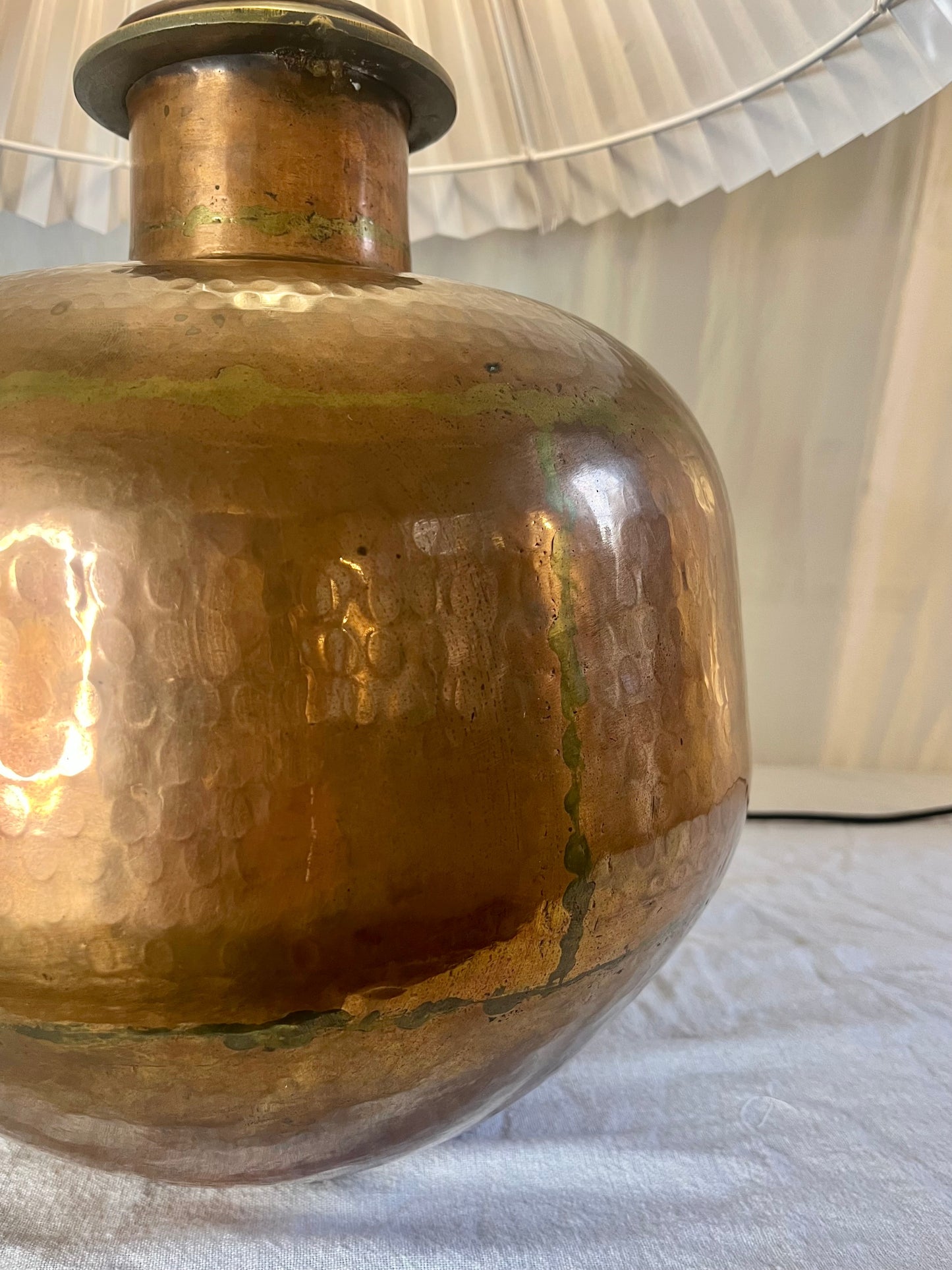 Large Indian Vessel Lamp