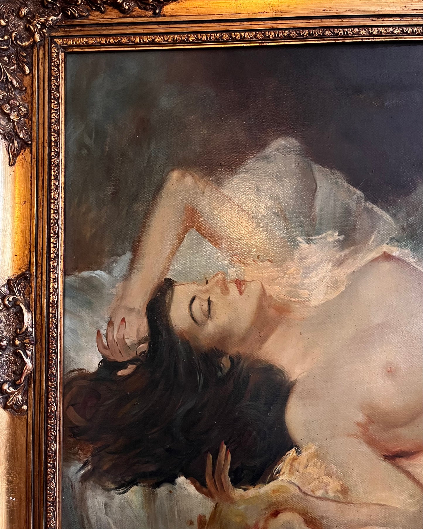 A Reclining Nude, Oil on Canvas