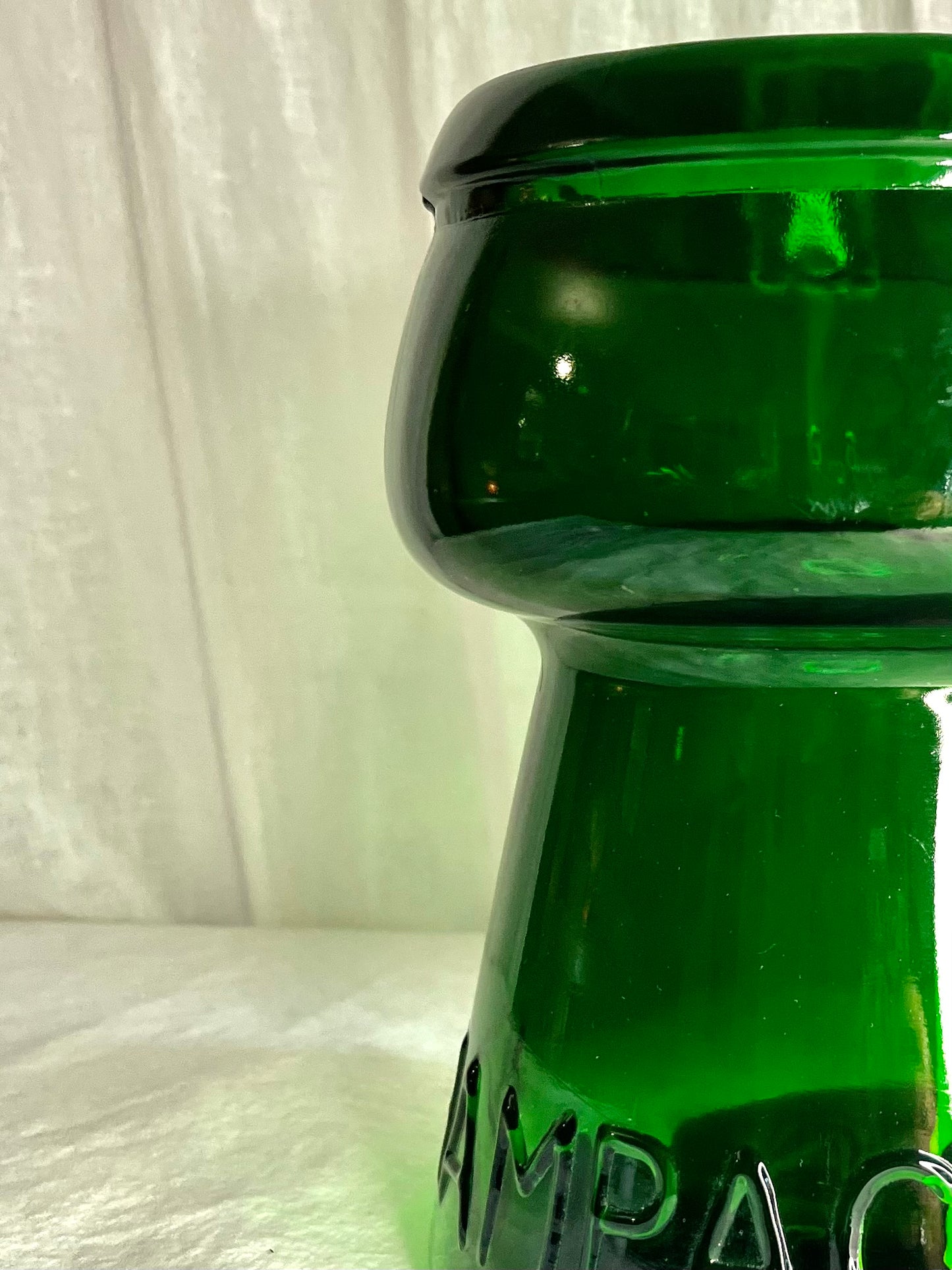 Italian Pressed Glass Cork Shaped Champagne Ice Bucket