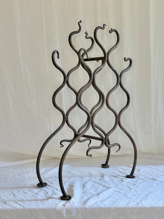 Small Forged Wine Rack
