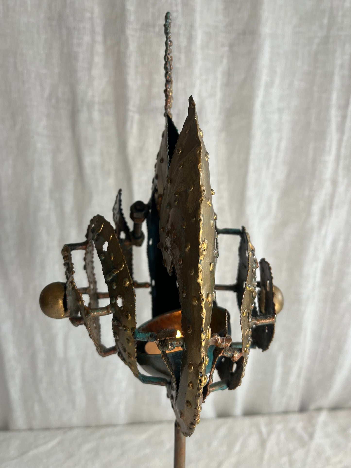 ‘Flaming Shell’ Candle Holder