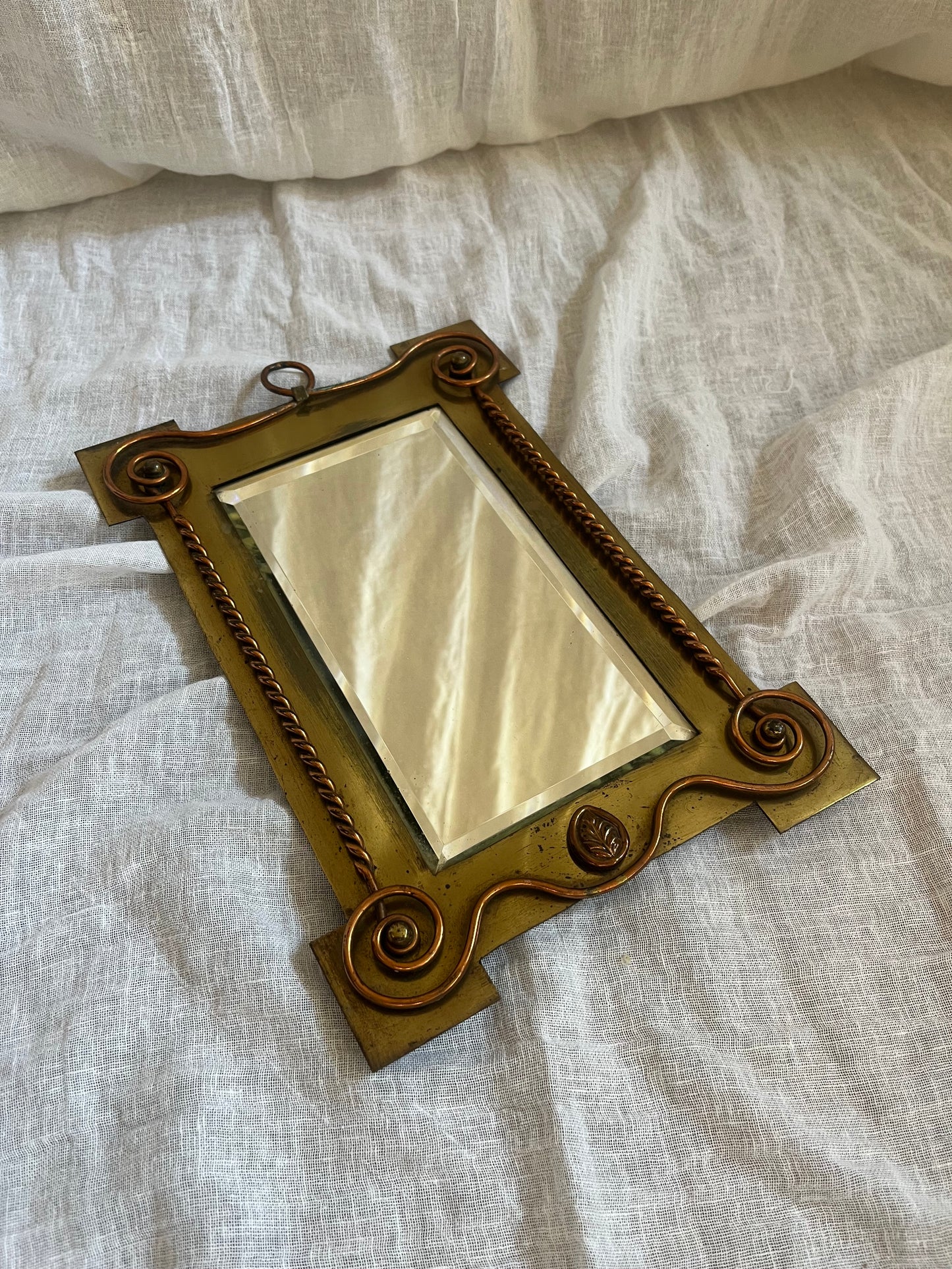 Small 19th Century Arts and Crafts Mirror