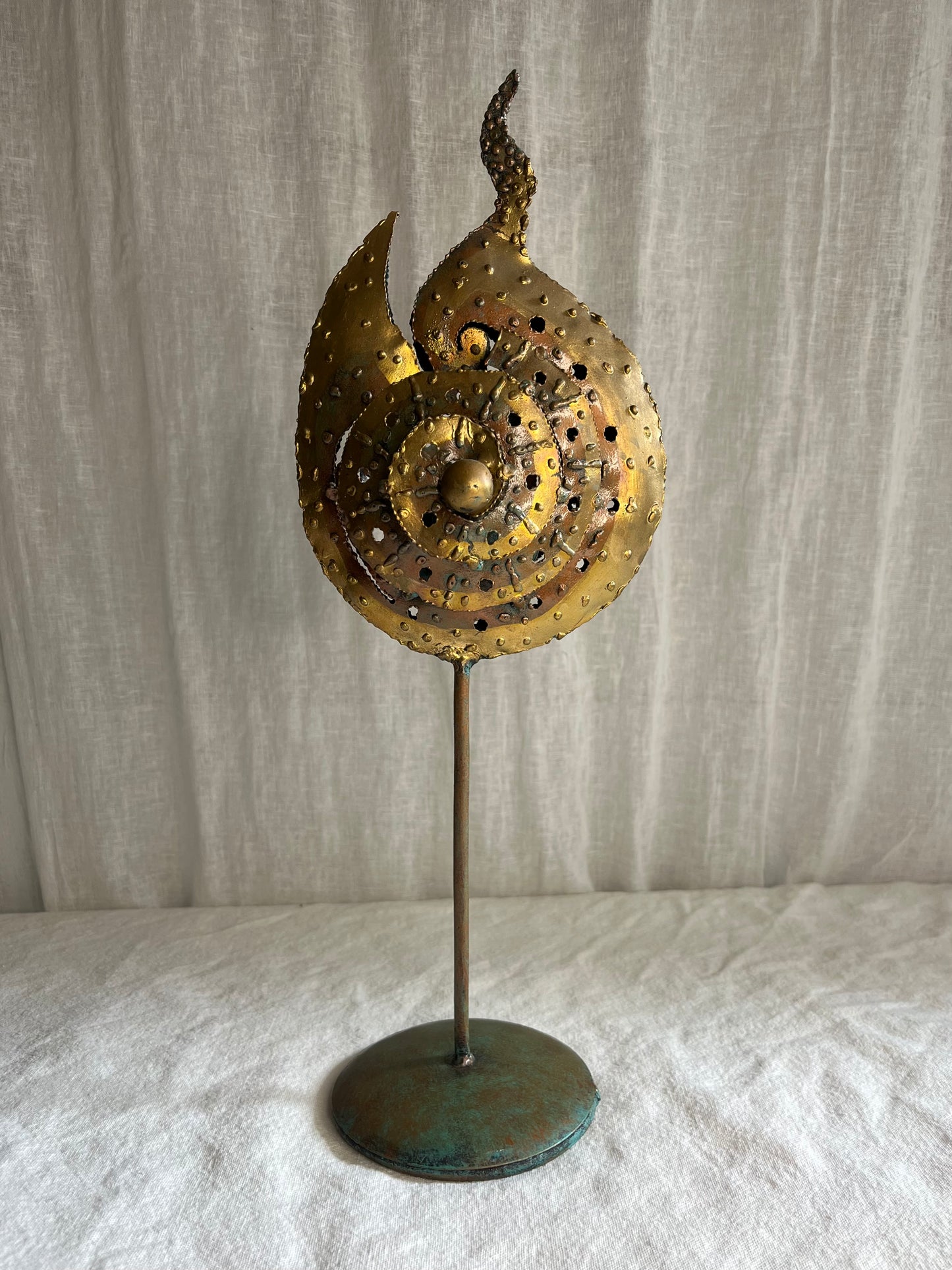 ‘Flaming Shell’ Candle Holder