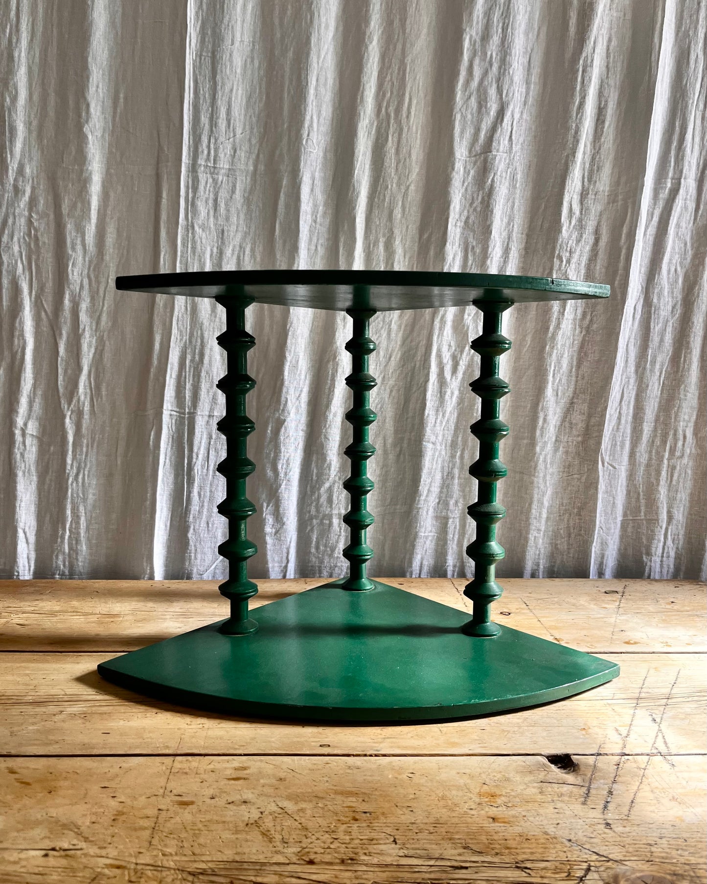 Early 20th Century Bobbin Spool Corner Shelf