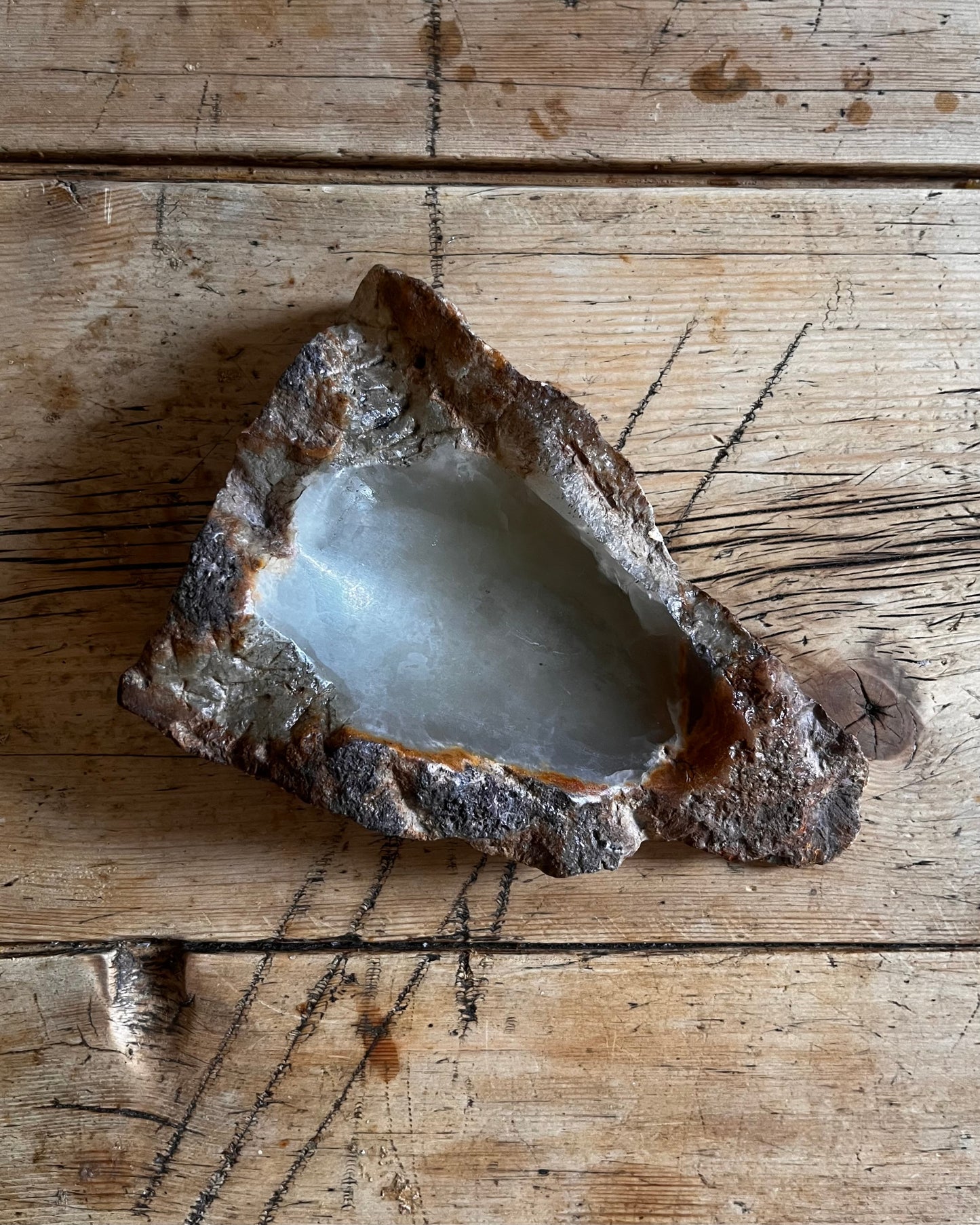 Natural Agate Ash Tray c1960