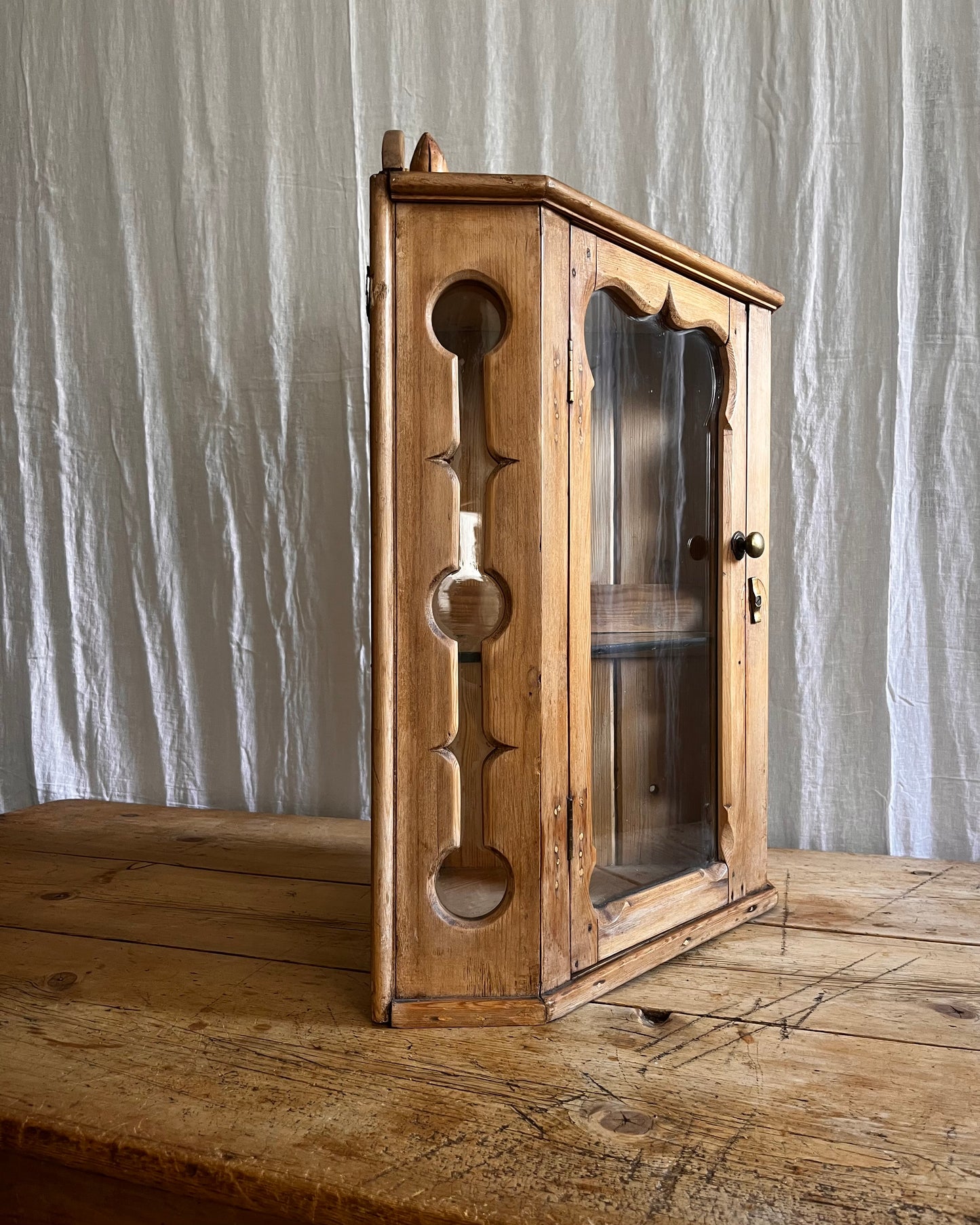 Unusual Victorian Corner Cabinet