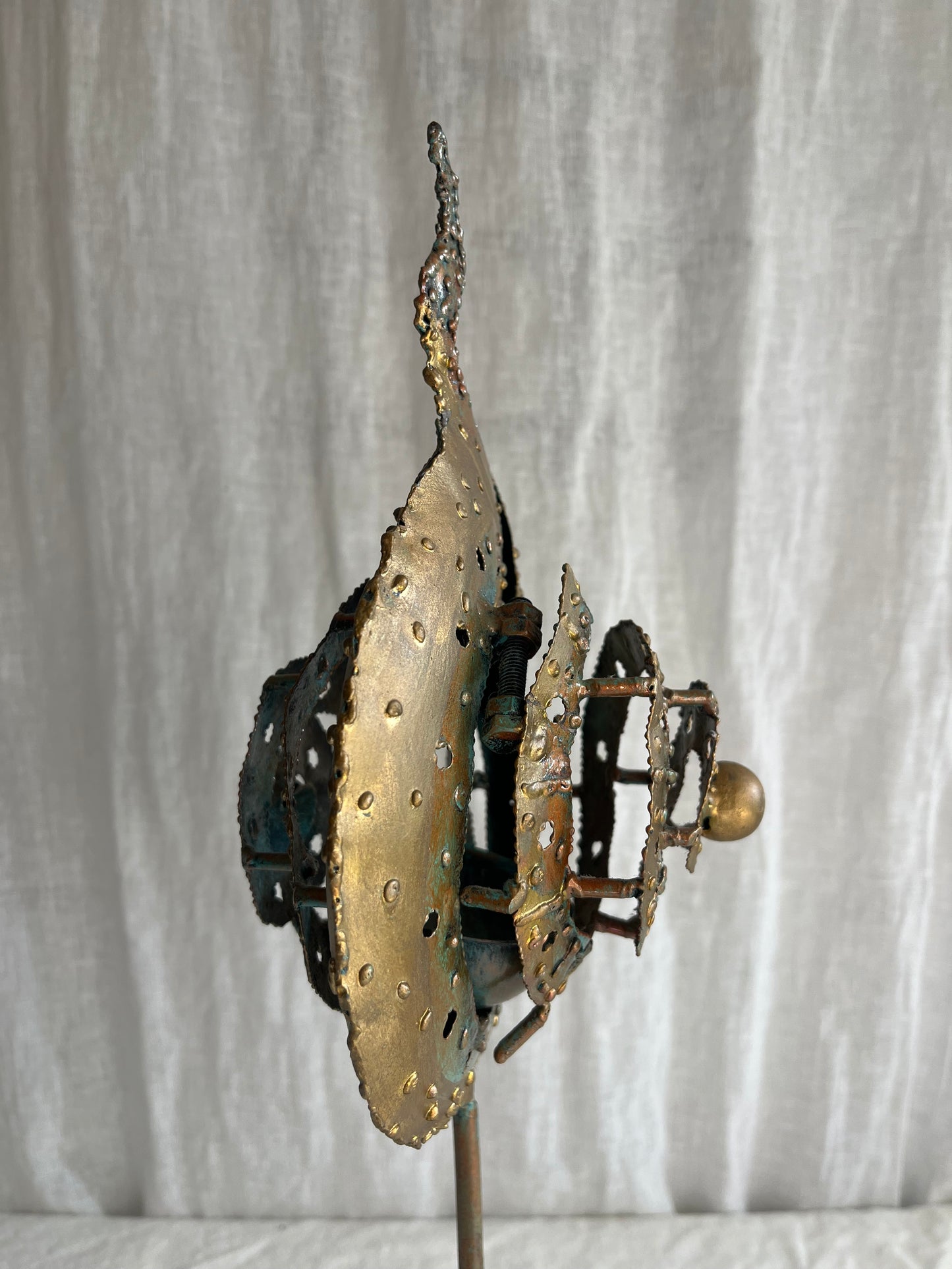 ‘Flaming Shell’ Candle Holder
