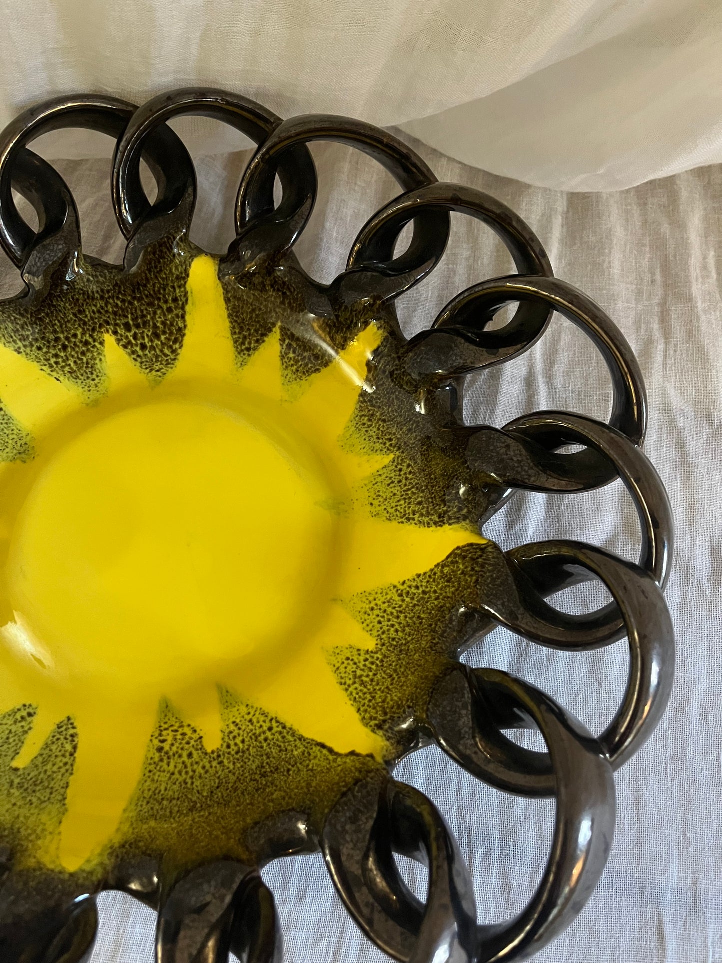 Ceramic Woven Bowl by Vallauris