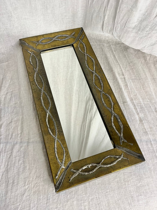 Brutalist Mirror Attributed to Jean Goadère