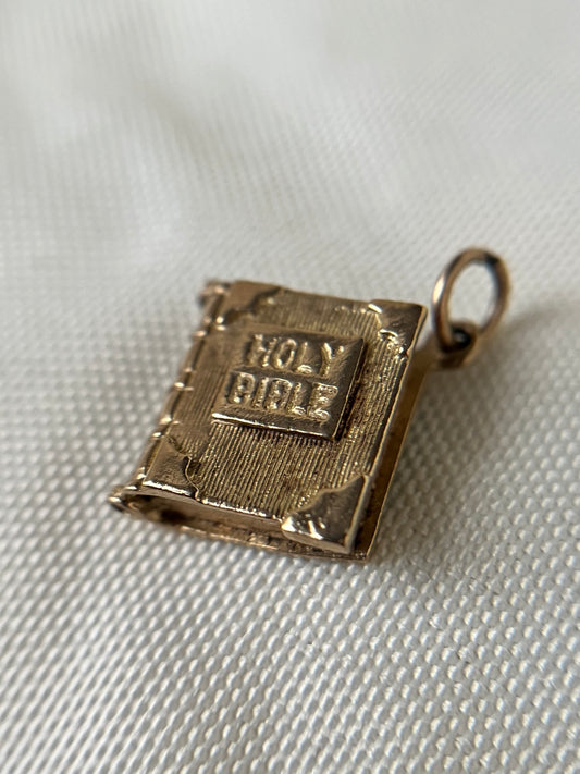 Vintage Holy Bible Pendant