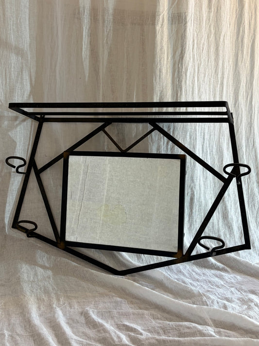French Art Deco Iron Coat Rack