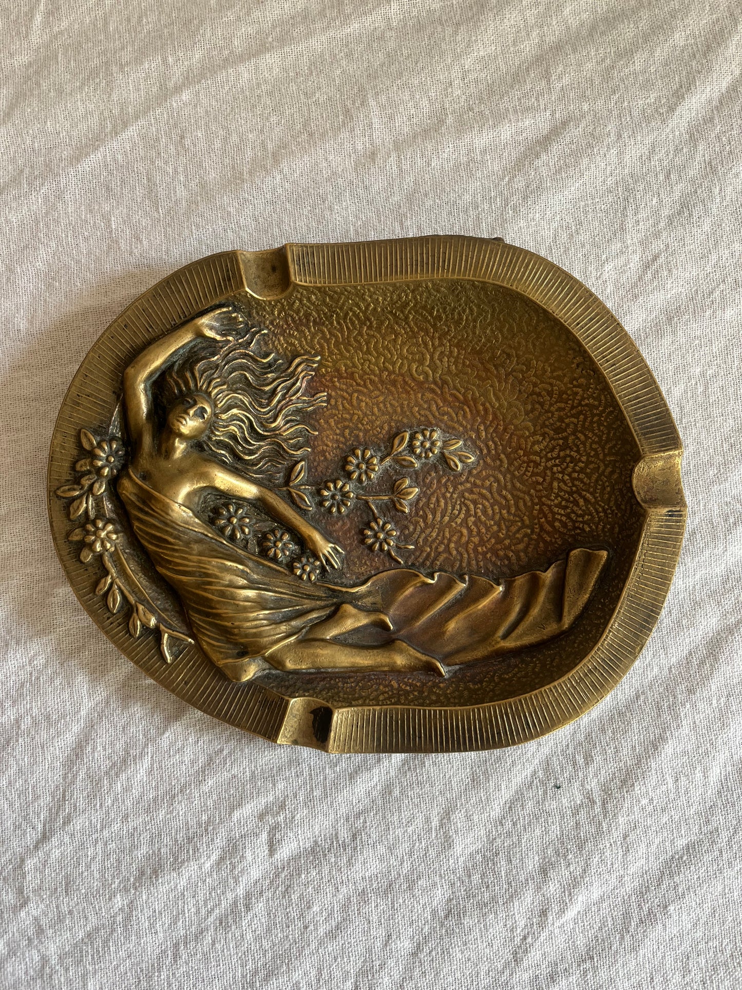 Art Nouveau Bronze Tray