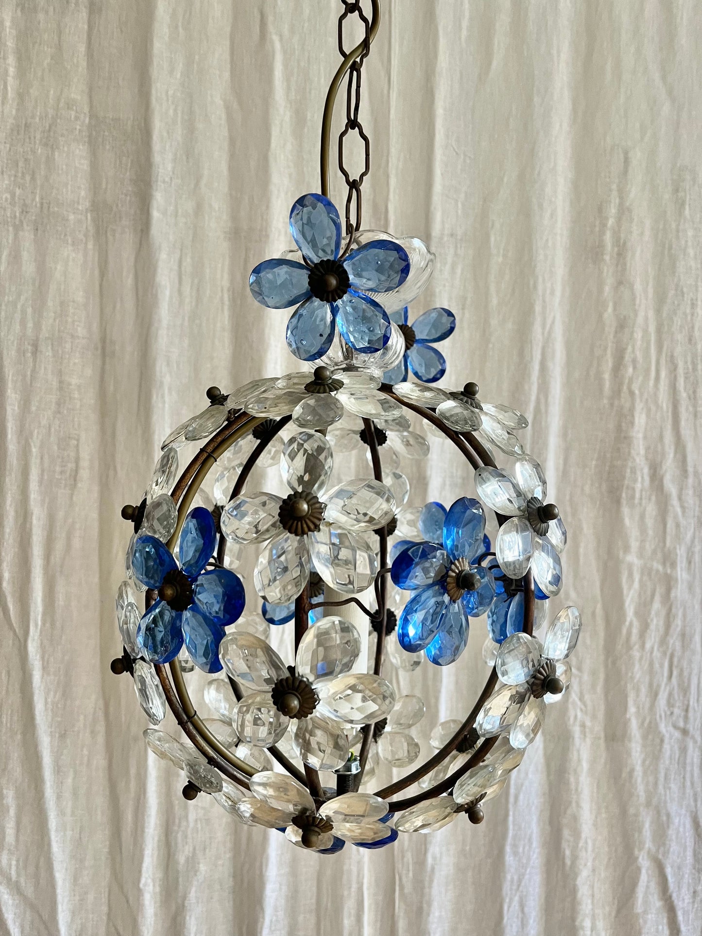 Maison Bagués Style Flower Chandelier c1970