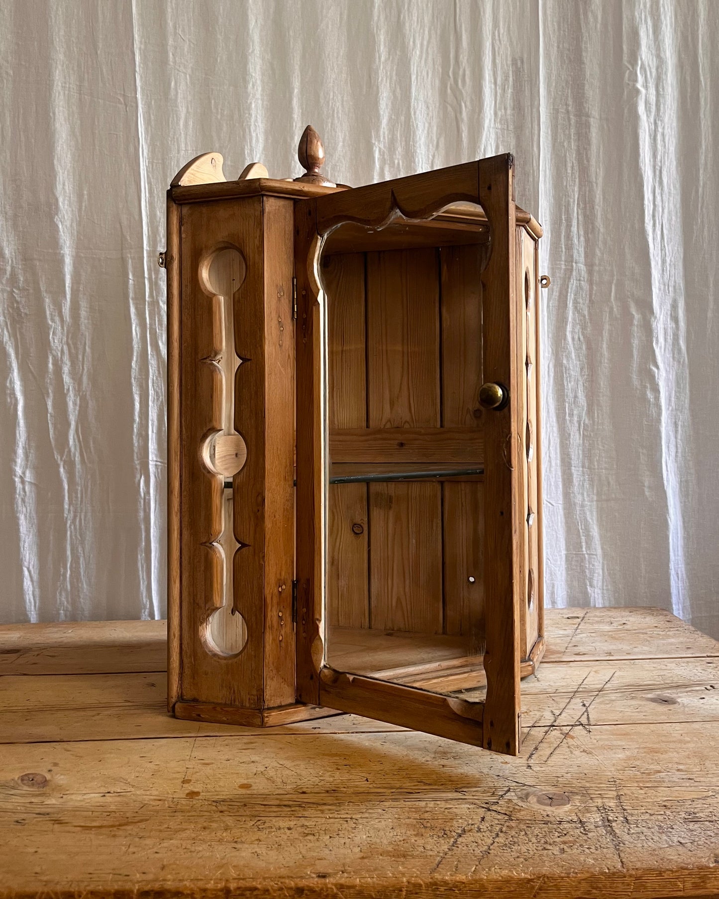 Unusual Victorian Corner Cabinet
