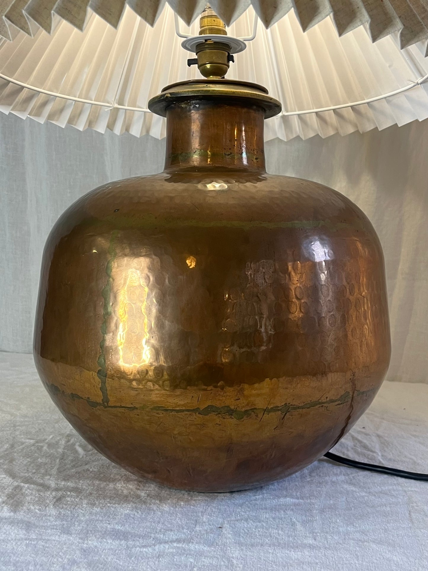 Large Indian Vessel Lamp