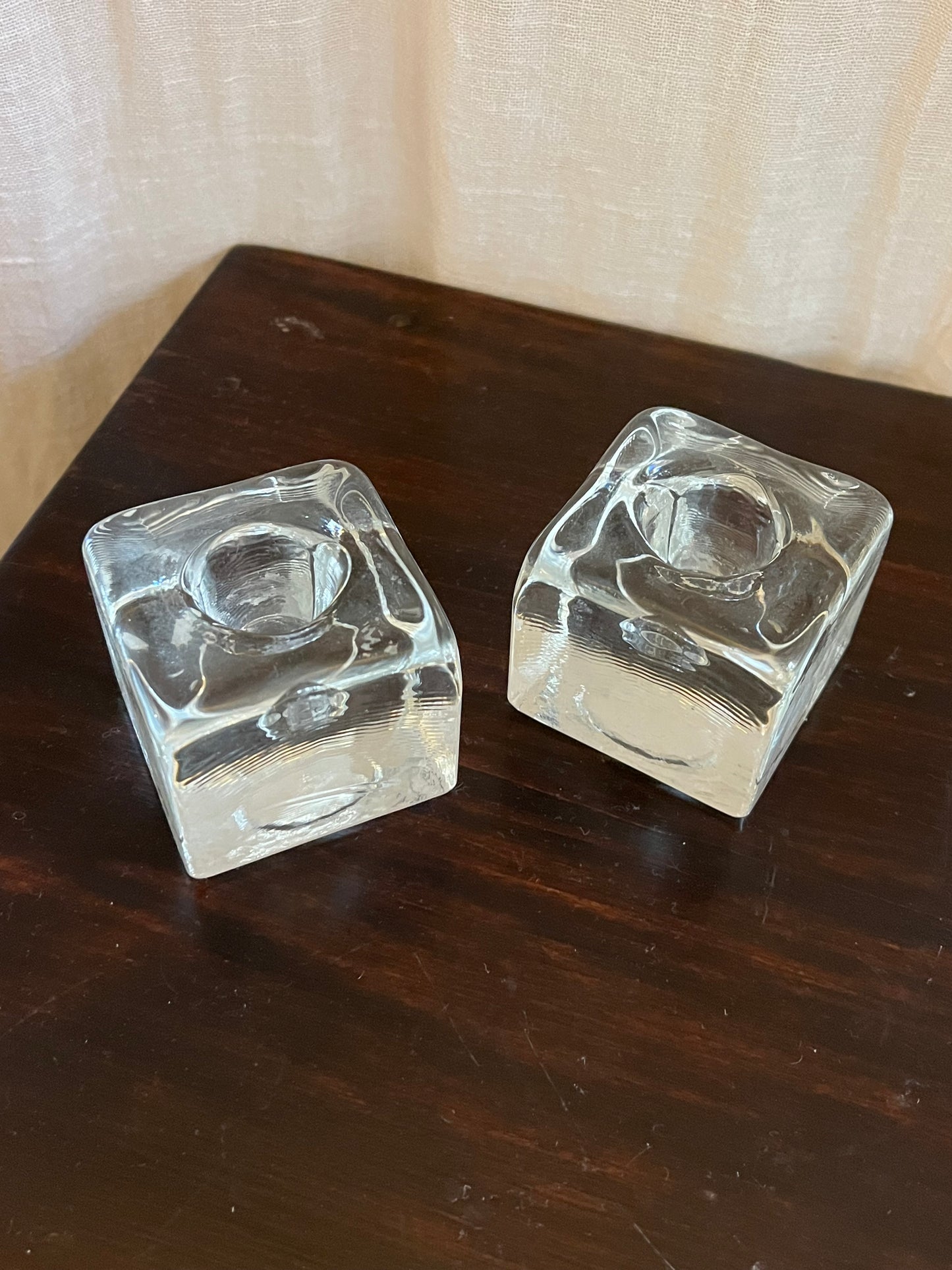 Swedish Ice Cube Candle Holders