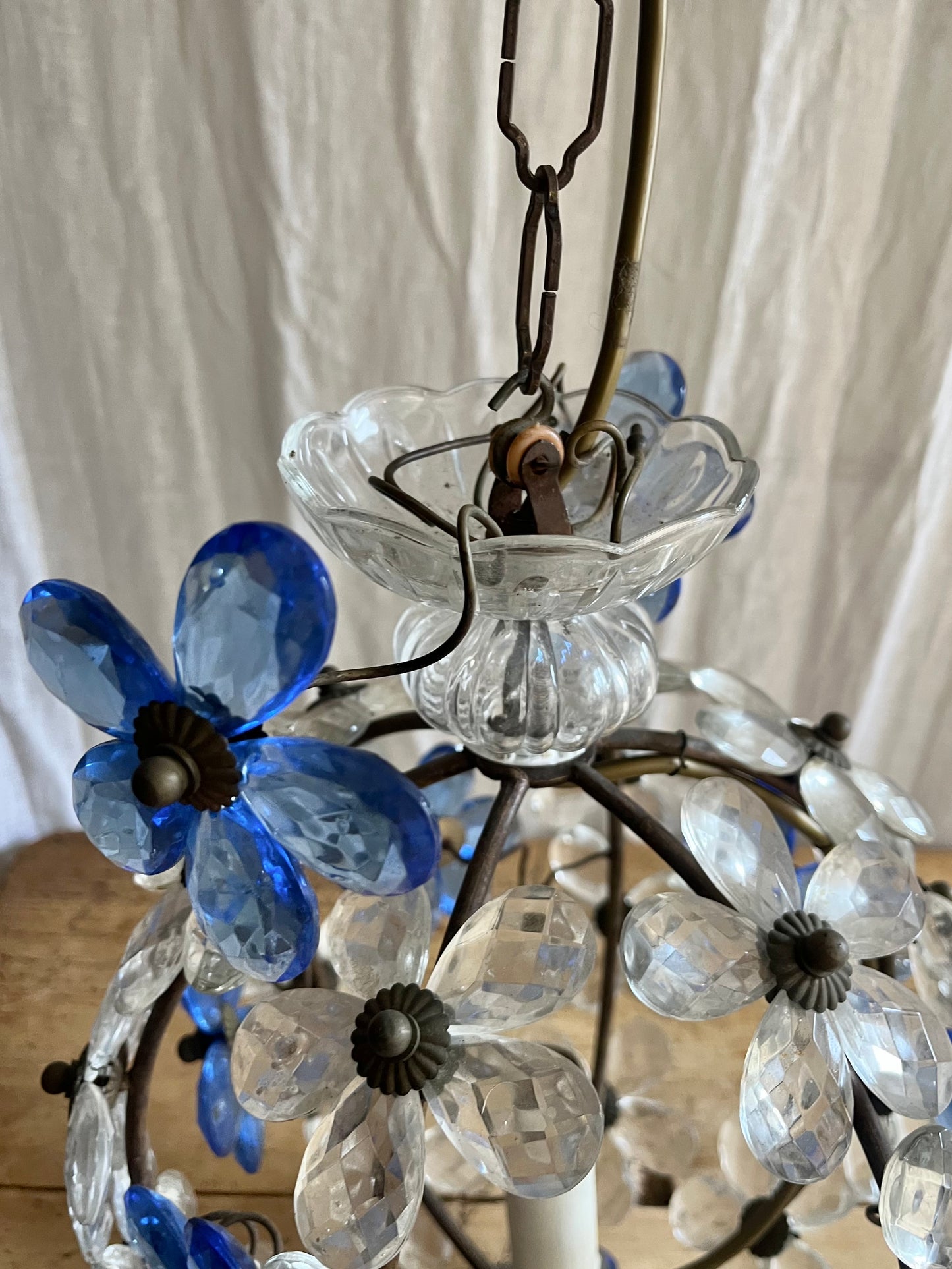 Maison Bagués Style Flower Chandelier c1970