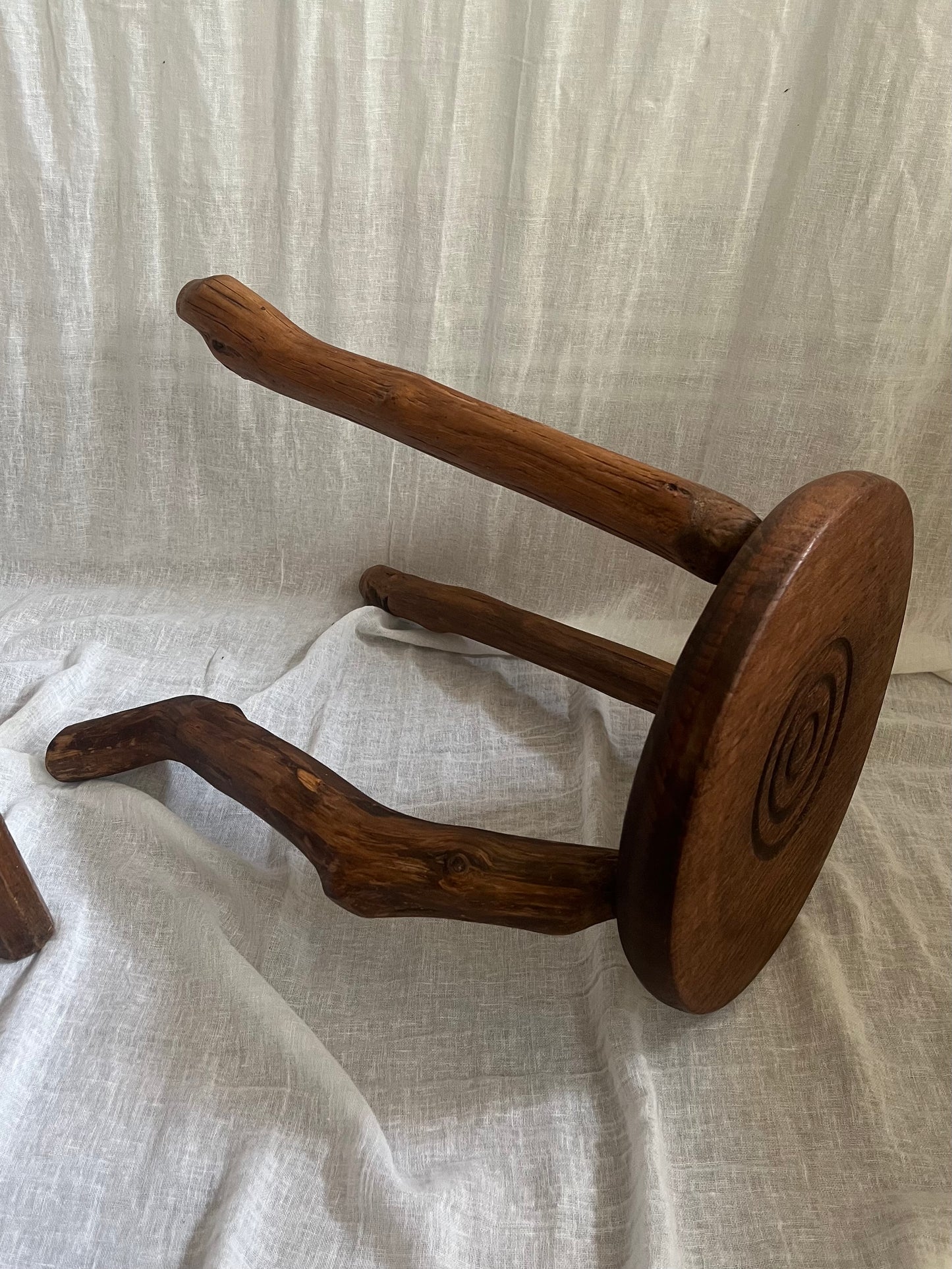 Rustic Tripod Stool