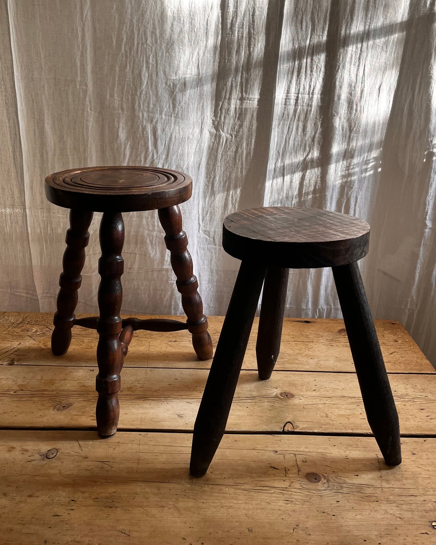 Brutalist Tripod Stool