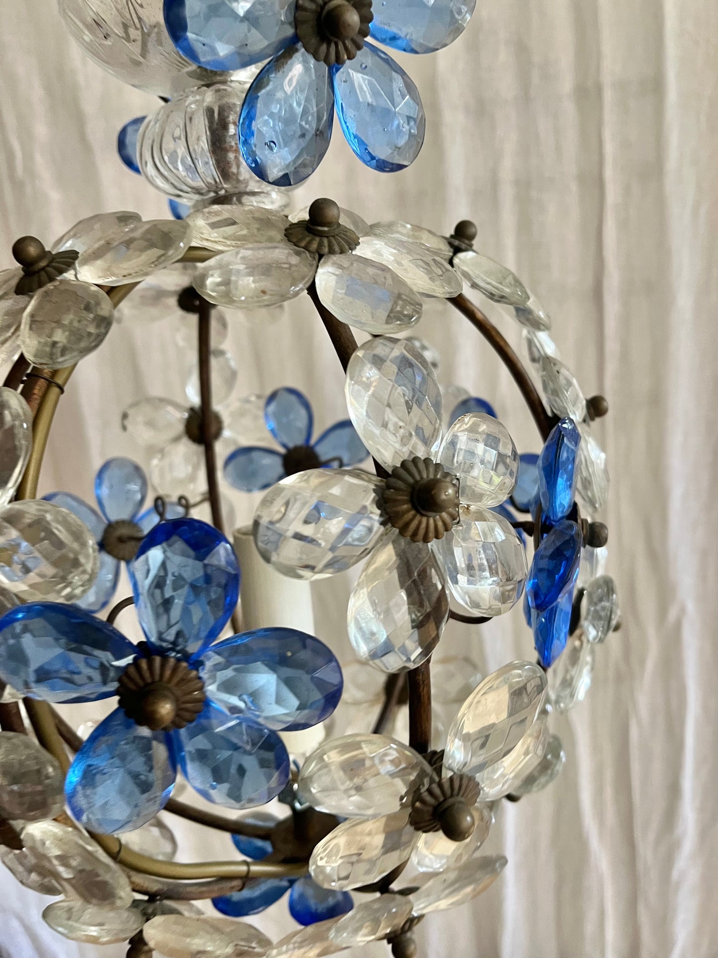 Maison Bagués Style Flower Chandelier c1970
