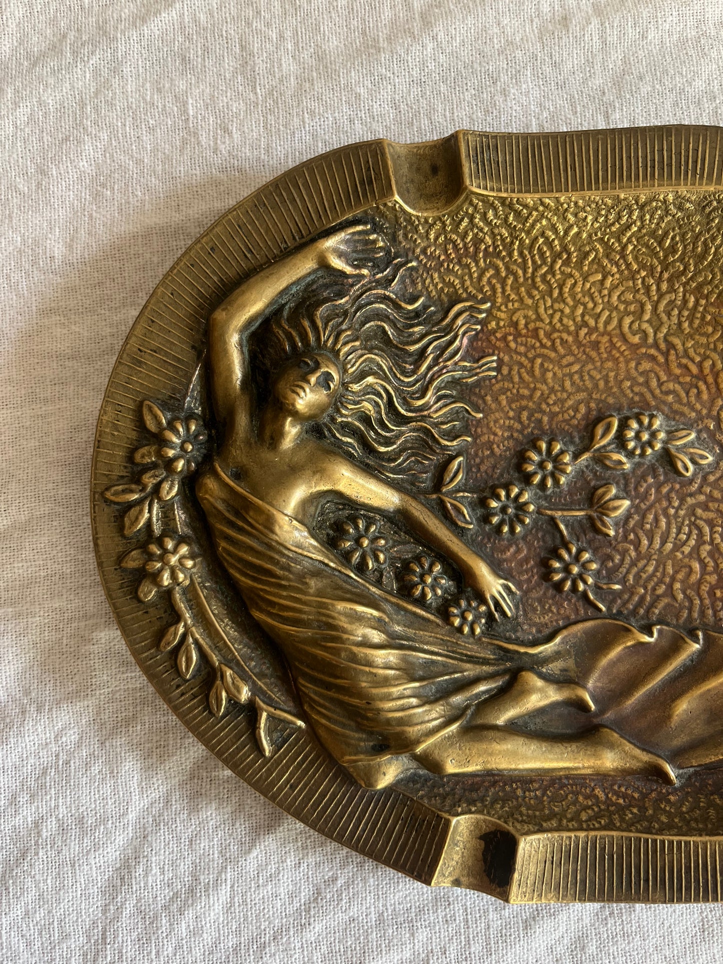 Art Nouveau Bronze Tray