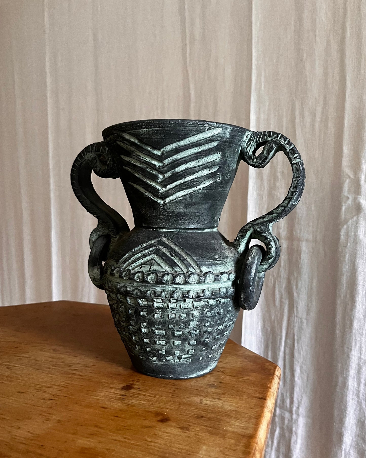 Brutalist Amphora Vase