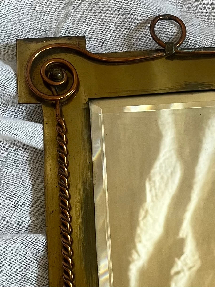 Small 19th Century Arts and Crafts Mirror