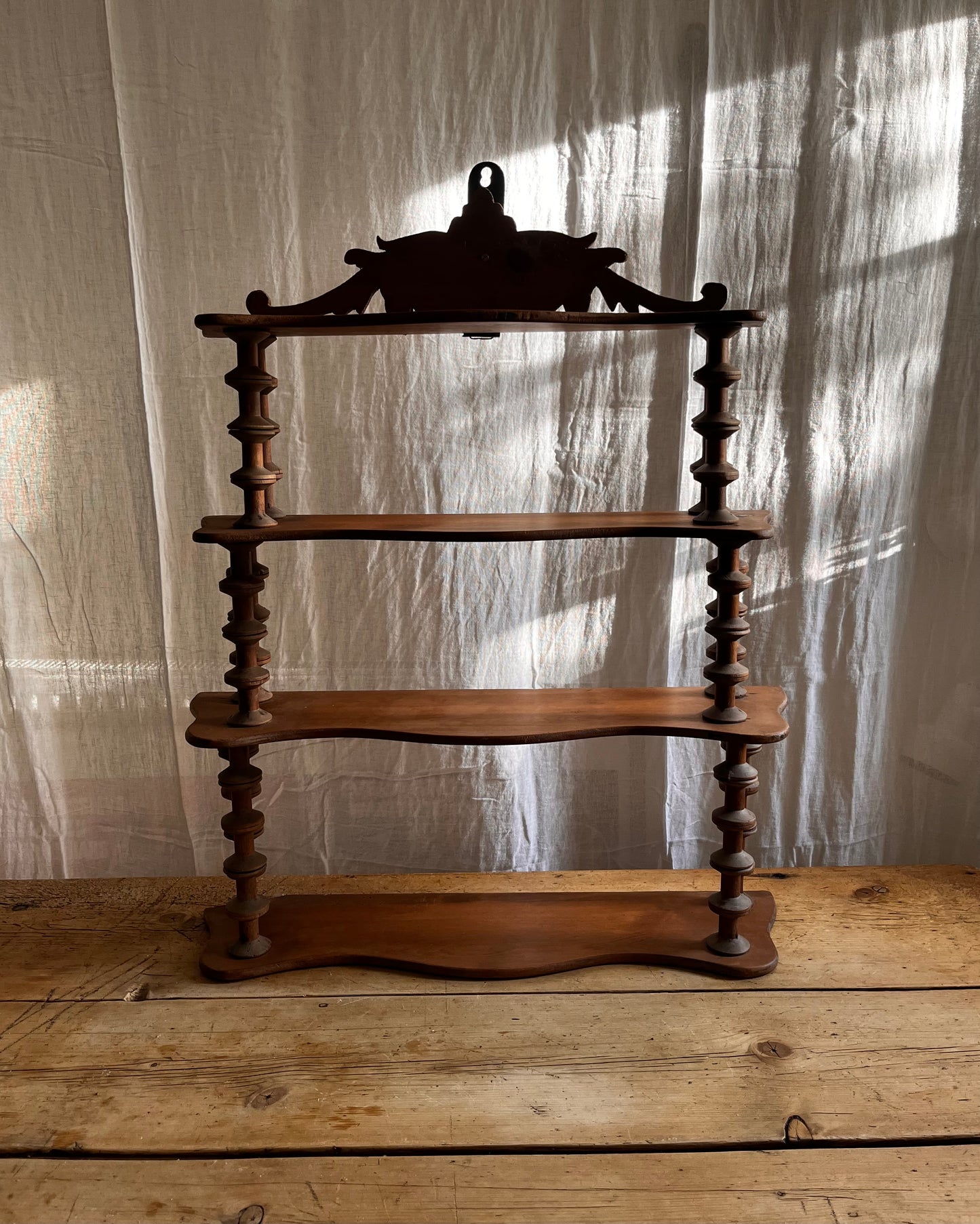 Antique Bobbin Spool Shelves