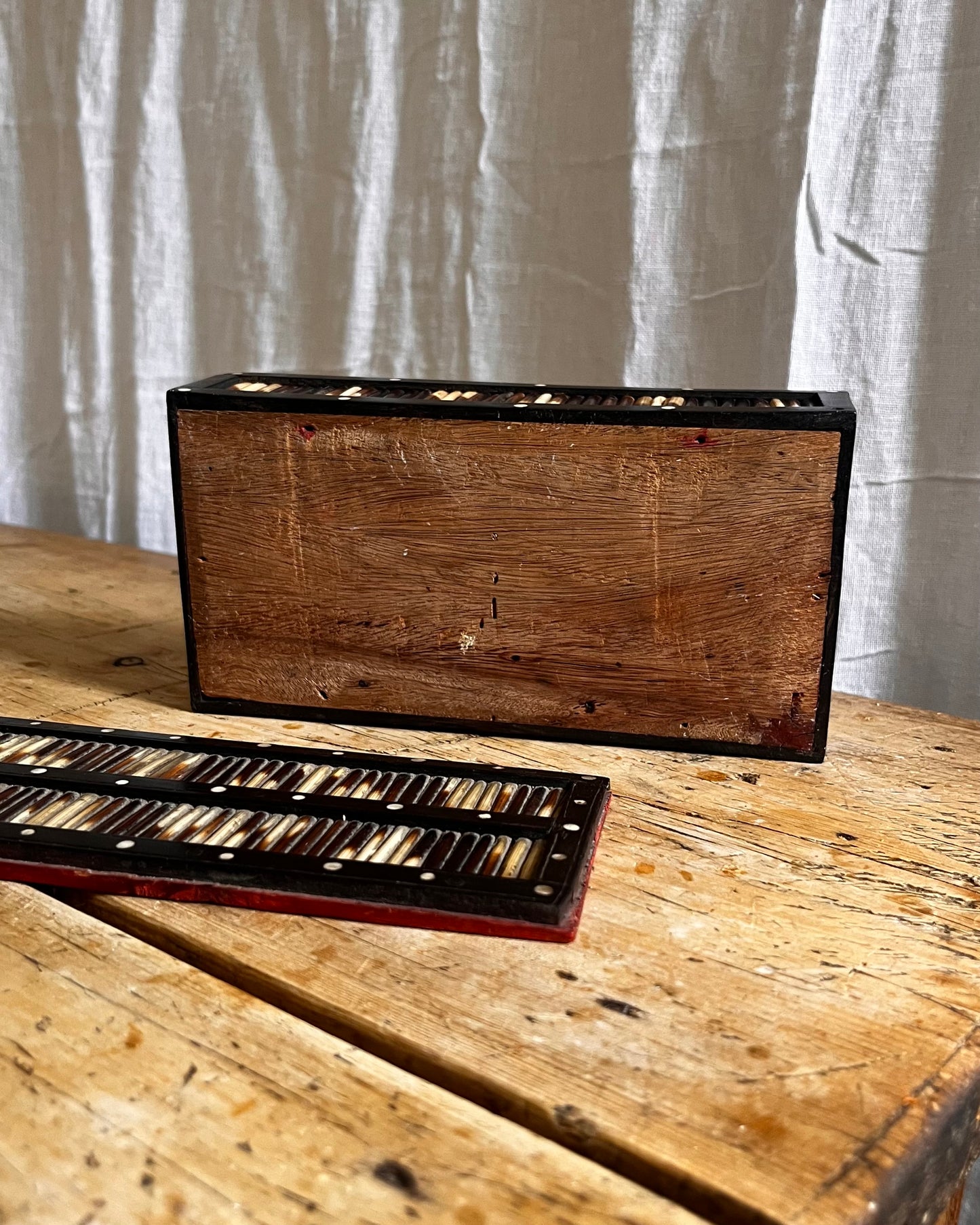 Antique Porcupine Quill Box