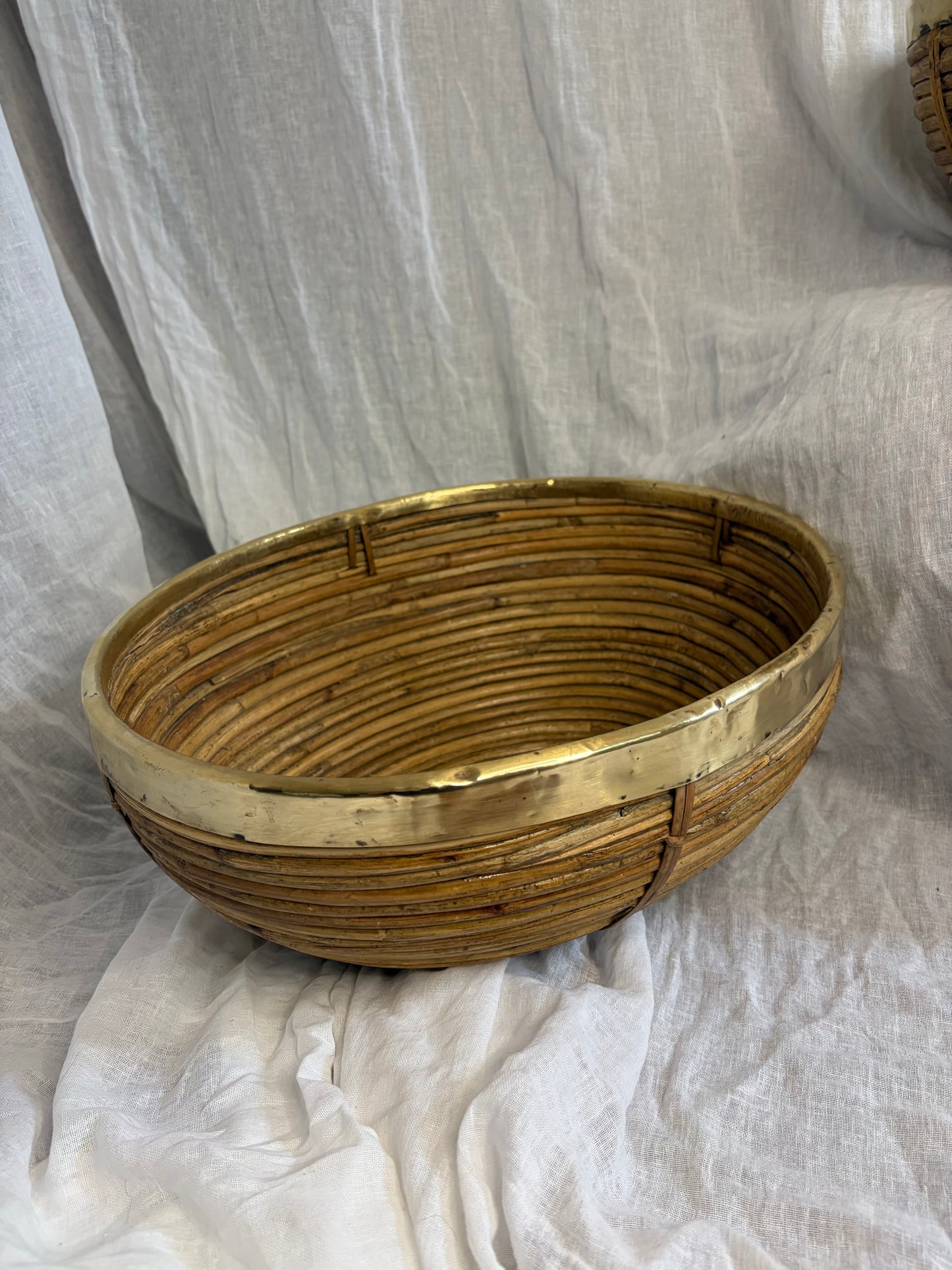 Large Italian Pencil Reed Bowl