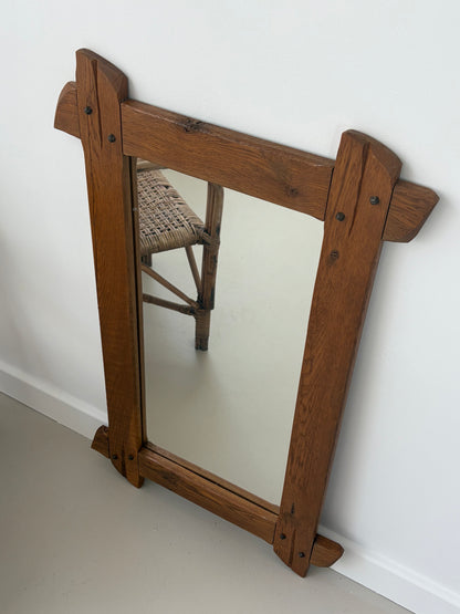 Large Carved Wooden Mirror