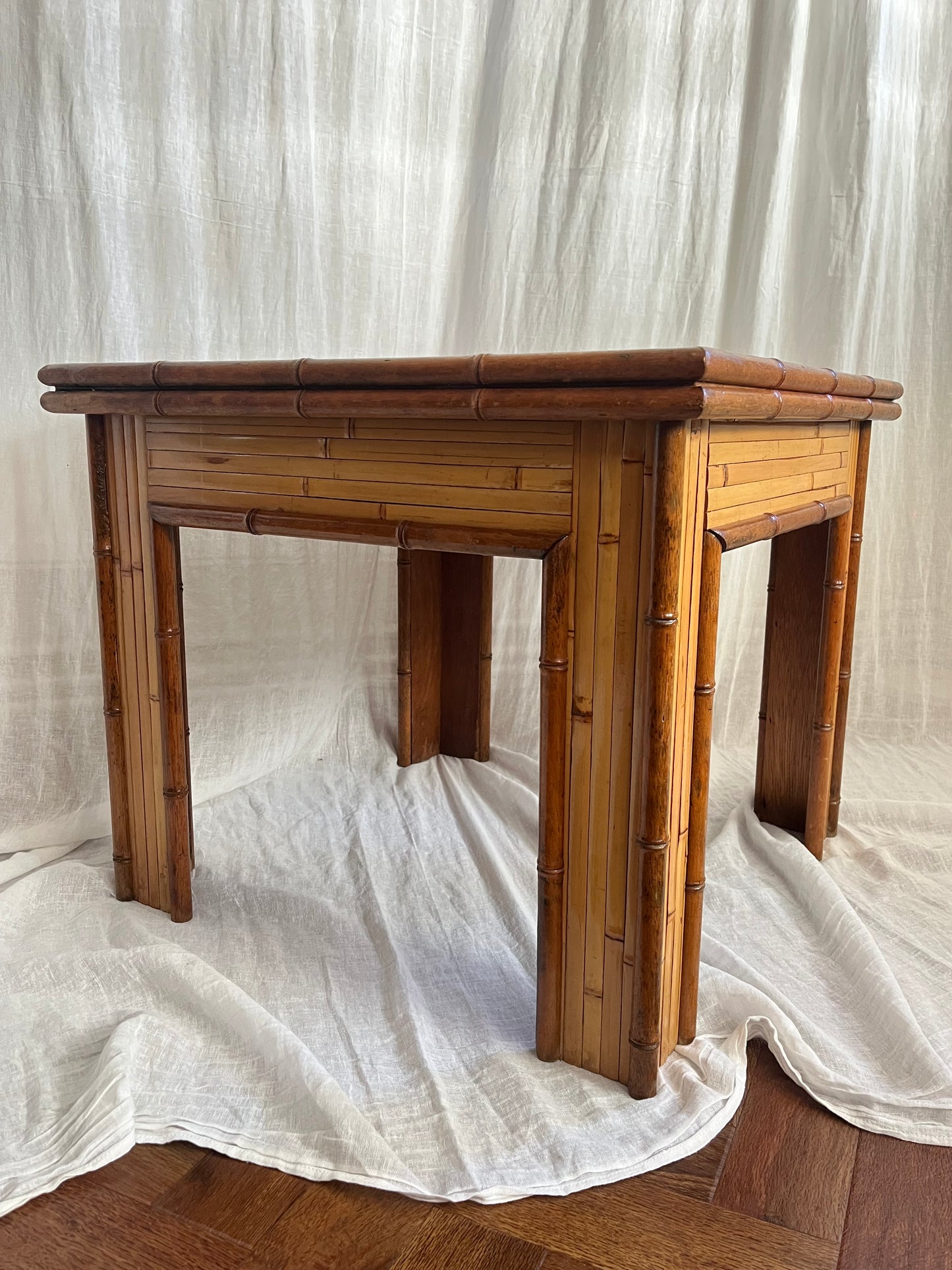French Bamboo Coffee Table c1970