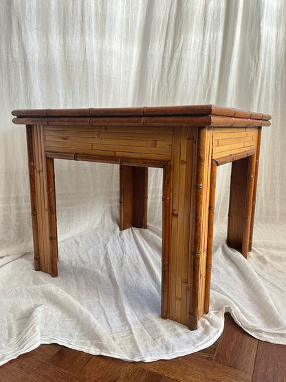French Bamboo Coffee Table c1970