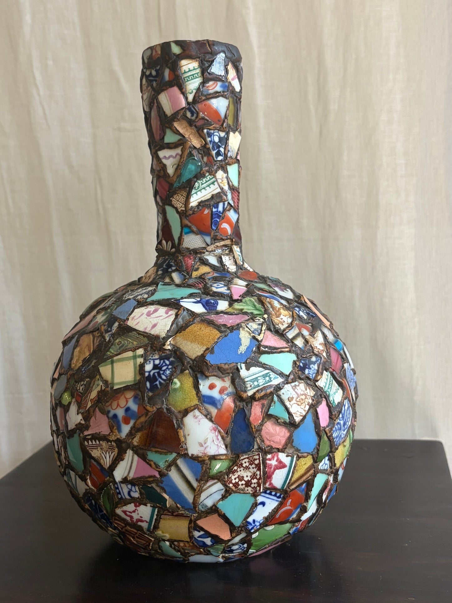 Early 20th C ‘Pique Assiette’ Vase