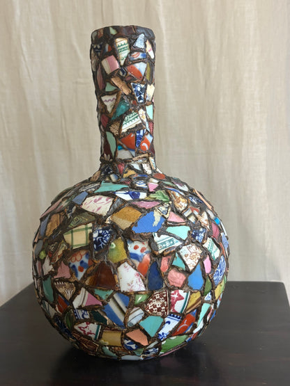Early 20th C ‘Pique Assiette’ Vase
