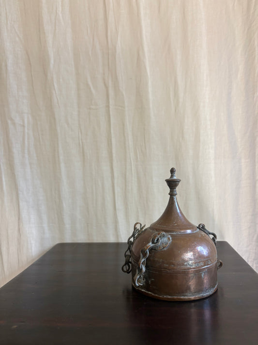 Antique Copper Paan Dan Storage Box