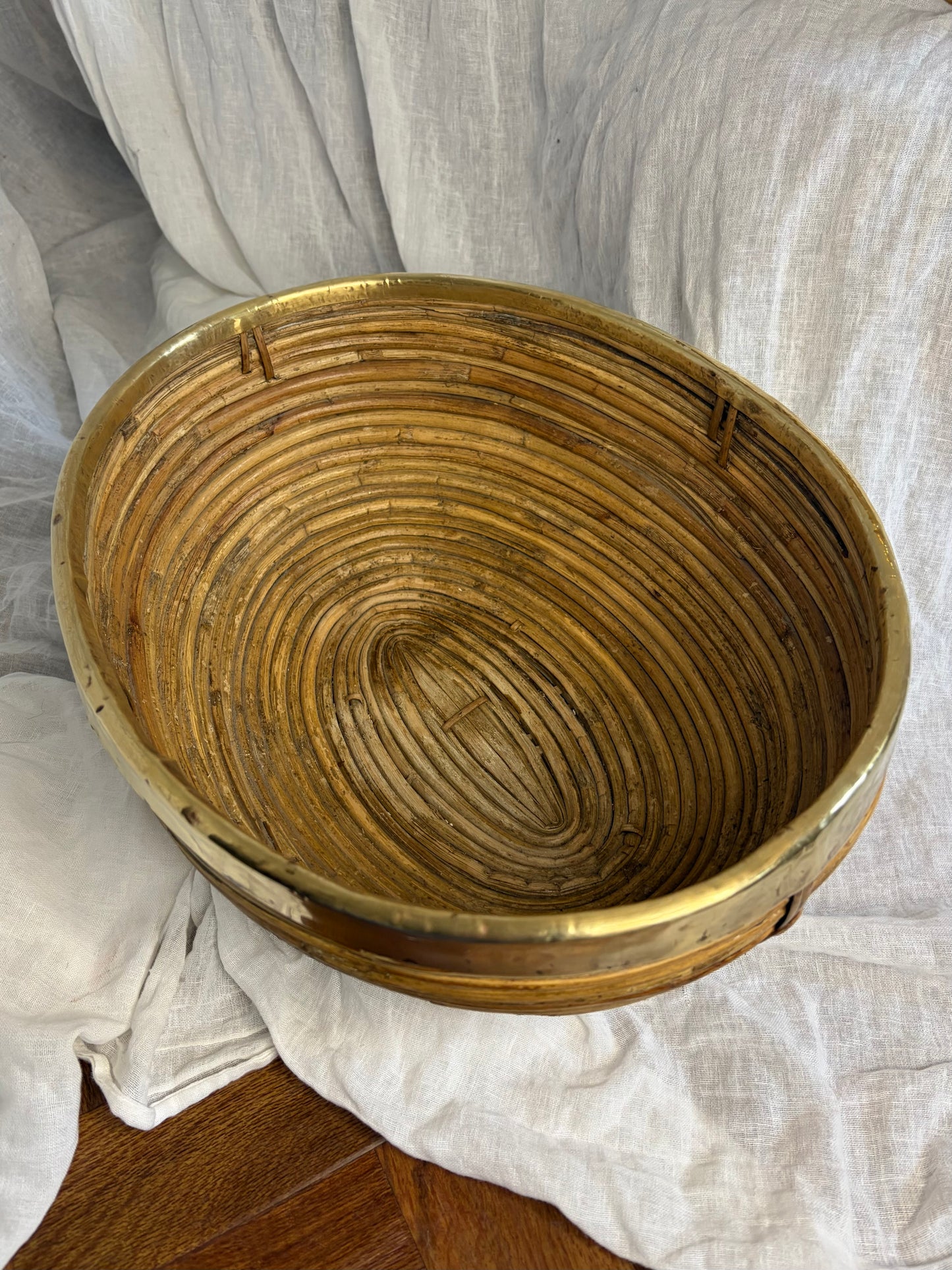 Large Italian Pencil Reed Bowl