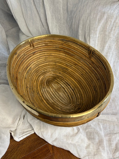 Large Italian Pencil Reed Bowl