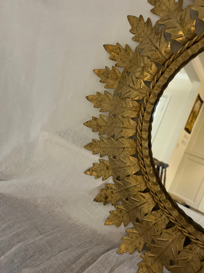 Small French Sun Burst Mirror