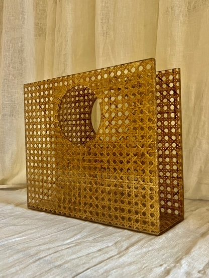 Lucite Magazine Rack Attributed To Christian Dior
