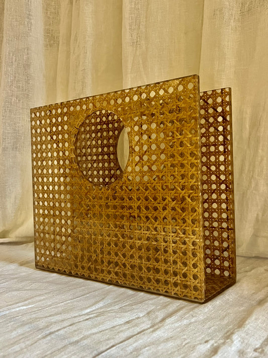 Lucite Magazine Rack Attributed To Christian Dior